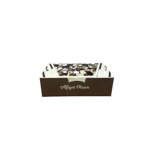 Yarım Kiloluk Kuru Pasta Kutusu 400gr Sedefli Ekonomik (100'lü Paket)