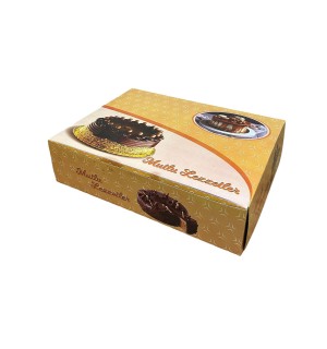 Şekilli Sıvamalı Pasta Kutusu 35x45x12cm Sedefli